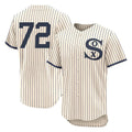 Lashops C.White Sox #72 Carlton Fisk Player Cream Field of Dreams Limited Elite Home Stitched Jerseys