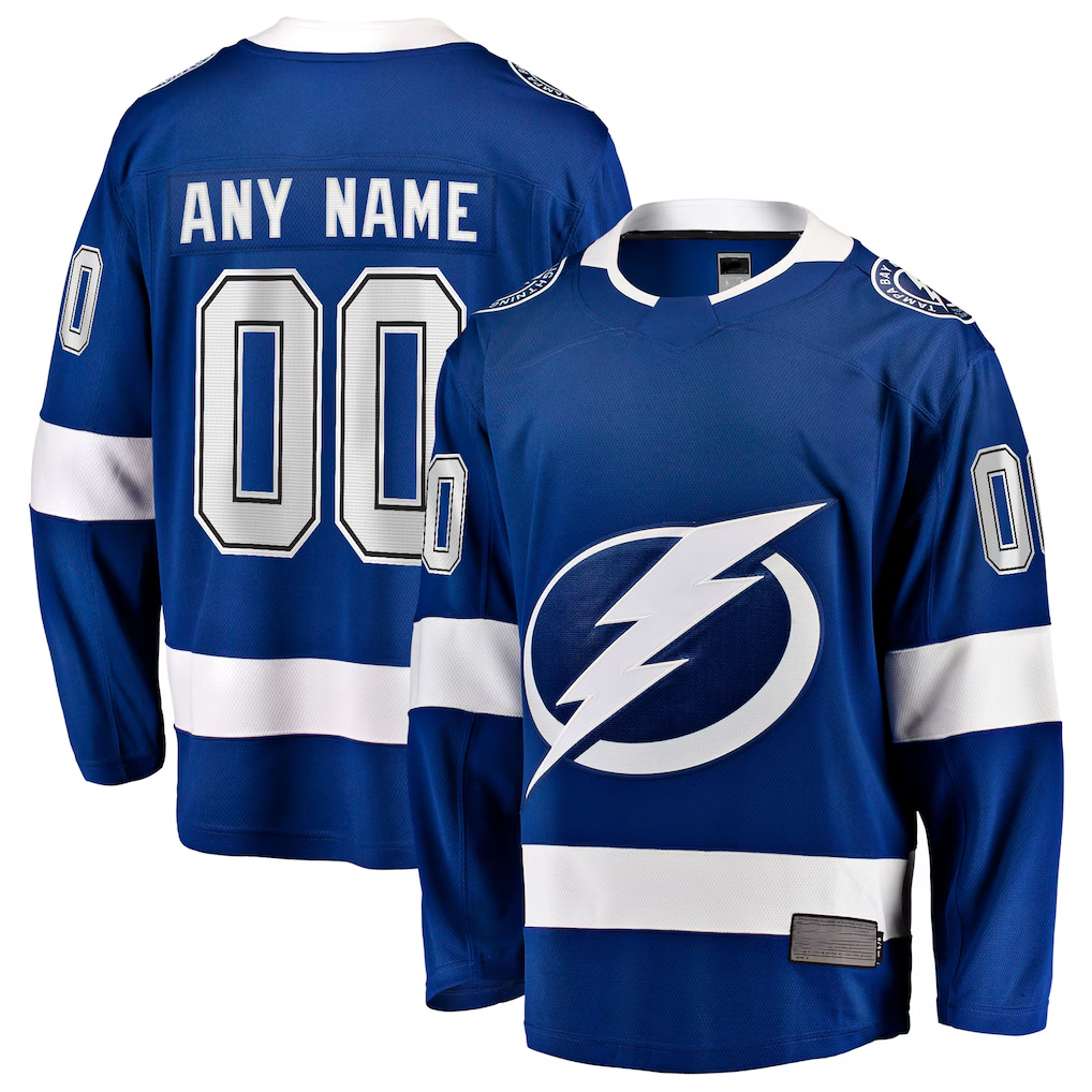 Lashops Custom TB.Lightning Blue Home Breakaway Jerseys