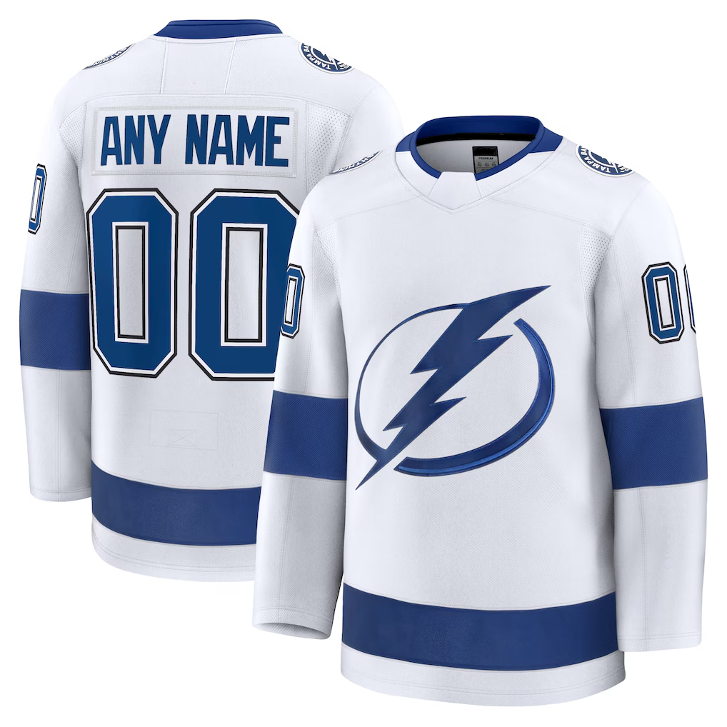 Lashops Custom TB.Lightning White Away Premium Jerseys