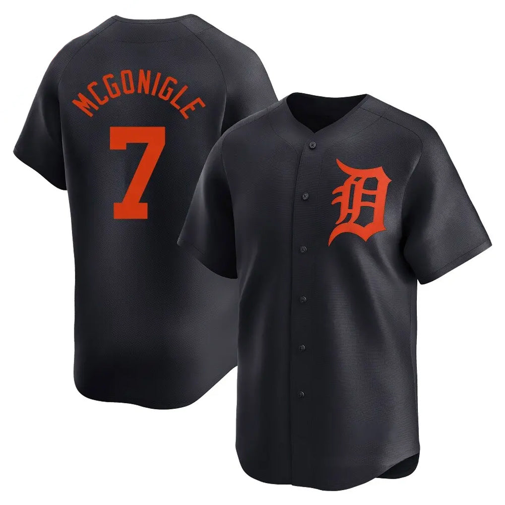 Lashops D.Tigers #7 Kevin McGonigle Player Navy Home Limited Stitched Jerseys