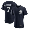 Lashops D.Tigers #7 Kevin McGonigle Player Navy Limited Elite Home Stitched Jerseys