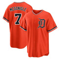 Lashops D.Tigers #7 Kevin McGonigle Player Orange Home Game Stitched Jerseys