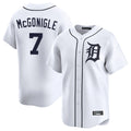 Lashops D.Tigers #7 Kevin McGonigle Player White Home Limited Stitched Jerseys