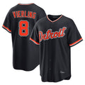 Lashops D.Tigers #8 Matt Vierling Player Navy Home Game Stitched Jerseys