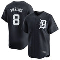 Lashops D.Tigers #8 Matt Vierling Player Navy Home Limited Game Stitched Jerseys