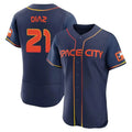 Lashops H.Astros #21 Yainer Diaz Player Navy City Connect Limited Elite Home Stitched Jerseys