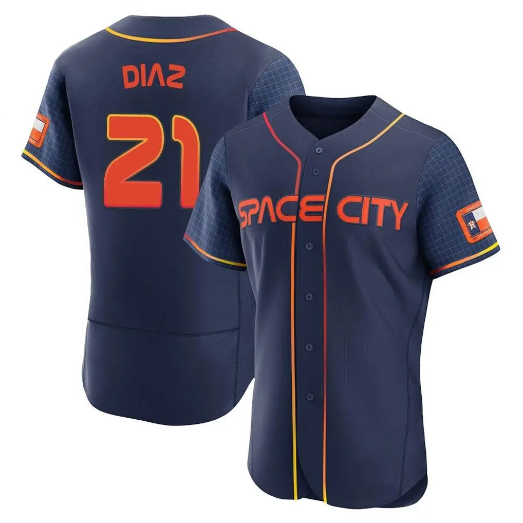 Lashops H.Astros #21 Yainer Diaz Player Navy City Connect Limited Elite Home Stitched Jerseys