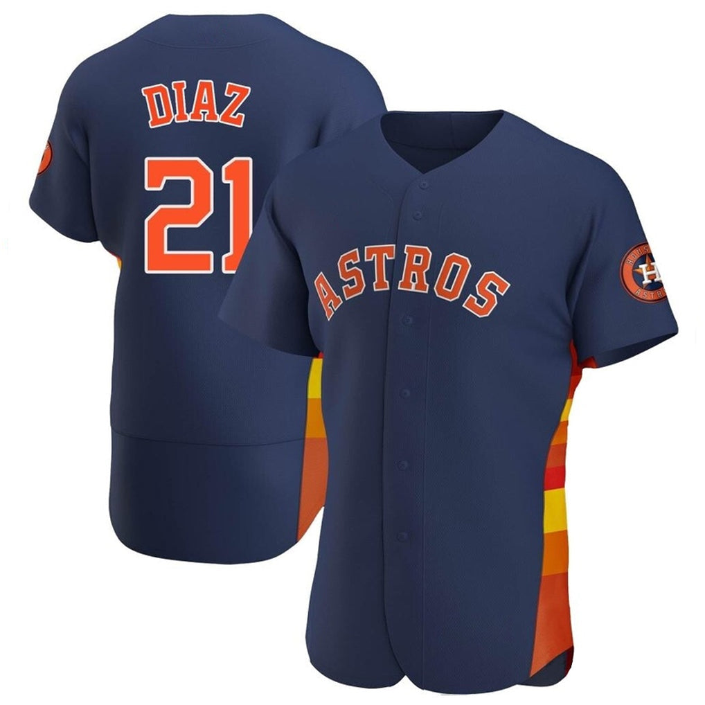 Lashops H.Astros #21 Yainer Diaz Player Navy Home Limited Elite Stitched Jerseys