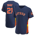 Lashops H.Astros #21 Yainer Diaz Player Navy Home Limited Elite Stitched Jerseys