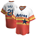 Lashops H.Astros #21 Yainer Diaz Player Rainbow Cooperstown Collection T-shirt Stitched Jerseys