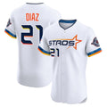Lashops H.Astros #21 Yainer Diaz Player White City Connect Limited Elite Home Stitched Jerseys