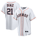 Lashops H.Astros #21 Yainer Diaz Player White Home Game Stitched Jerseys