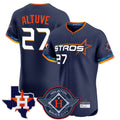 Lashops H.Astros #27 Jose Altuve Player Navy City Connect Texas Patch Vapor Premier Limited Elite Home Stitched Jerseys