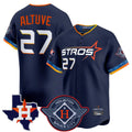 Lashops H.Astros #27 Jose Altuve Player Navy City Connect Texas Patch Vapor Premier Limited Home Stitched Jerseys