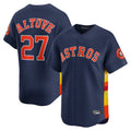 Lashops H.Astros #27 Jose Altuve Player Navy Home Limited Stitched Jerseys