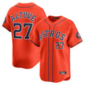 Lashops H.Astros #27 Jose Altuve Player Orange Home Limited Stitched Jerseys