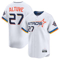 Lashops H.Astros #27 Jose Altuve Player White City Connect Limited Home Stitched Jerseys