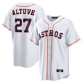 Lashops H.Astros #27 Jose Altuve Player White Home Game Stitched Jerseys