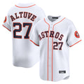 Lashops H.Astros #27 Jose Altuve Player White Home Limited Stitched Jerseys