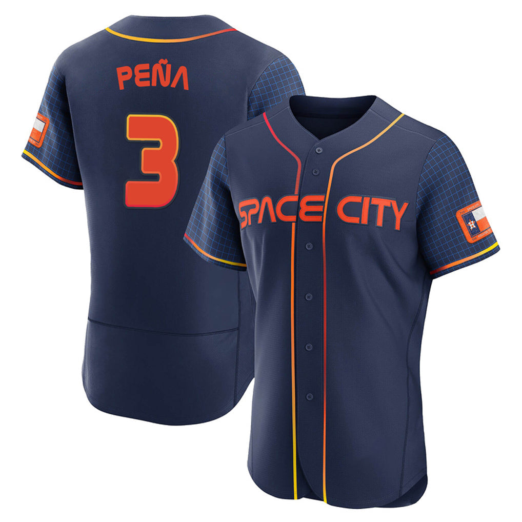 Lashops H.Astros #3 Jeremy Pe?a Player Navy City Connect Limited Elite Home Stitched Jerseys
