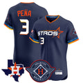 Lashops H.Astros #3 Jeremy Pe?a Player Navy City Connect Texas Patch Vapor Premier Limited Elite Home Stitched Jerseys