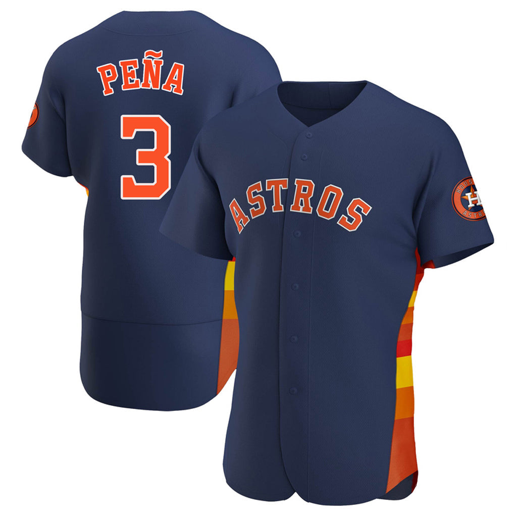 Lashops H.Astros #3 Jeremy Pe?a Player Navy Home Limited Elite Stitched Jerseys