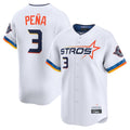 Lashops H.Astros #3 Jeremy Pe?a Player White City Connect Limited Home Stitched Jerseys