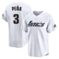 Lashops H.Astros #3 Jeremy Pe?a Player White Throwback Cooperstown Collection Limited Stitched Jerseys
