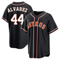 Lashops H.Astros #44 Yordan Alvarez Player Black Fashion Out Home Game Stitched Jerseys