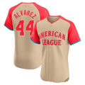 Lashops H.Astros #44 Yordan Alvarez Player Cream American League All-Star Limited Elite Home Stitched Jerseys