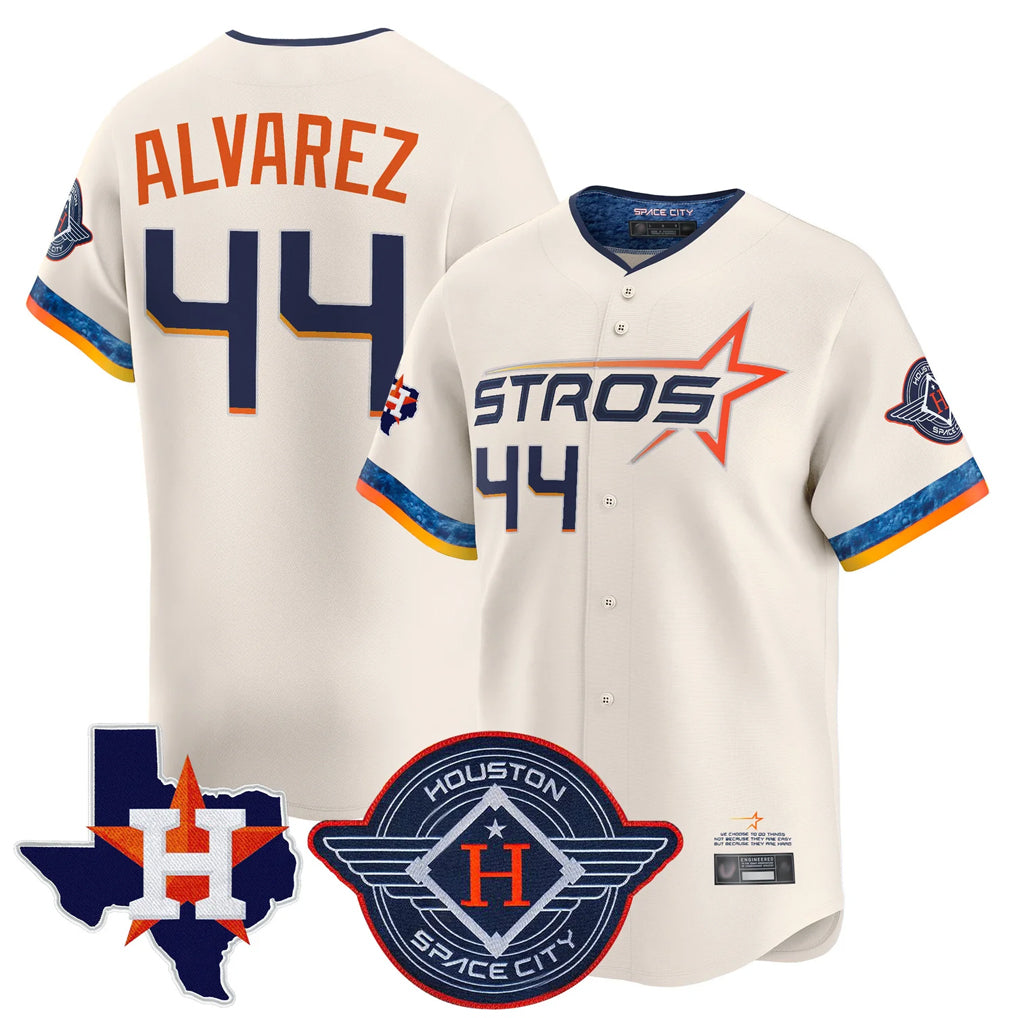 Lashops H.Astros #44 Yordan Alvarez Player Cream City Connect Texas Patch Vapor Premier Limited Home Stitched Jerseys