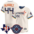 Lashops H.Astros #44 Yordan Alvarez Player Cream City Connect Texas Patch Vapor Premier Limited Home Stitched Jerseys