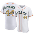 Lashops H.Astros #44 Yordan Alvarez Player Gold Collection Limited Elite Home Stitched Jerseys