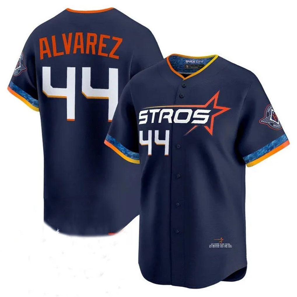 Lashops H.Astros #44 Yordan Alvarez Player Navy City Connect Limited Home Stitched Jerseys