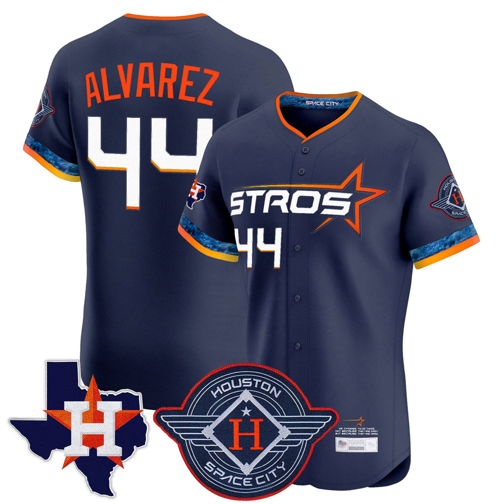 Lashops H.Astros #44 Yordan Alvarez Player Navy City Connect Texas Patch Vapor Premier Limited Elite Home Stitched Jerseys