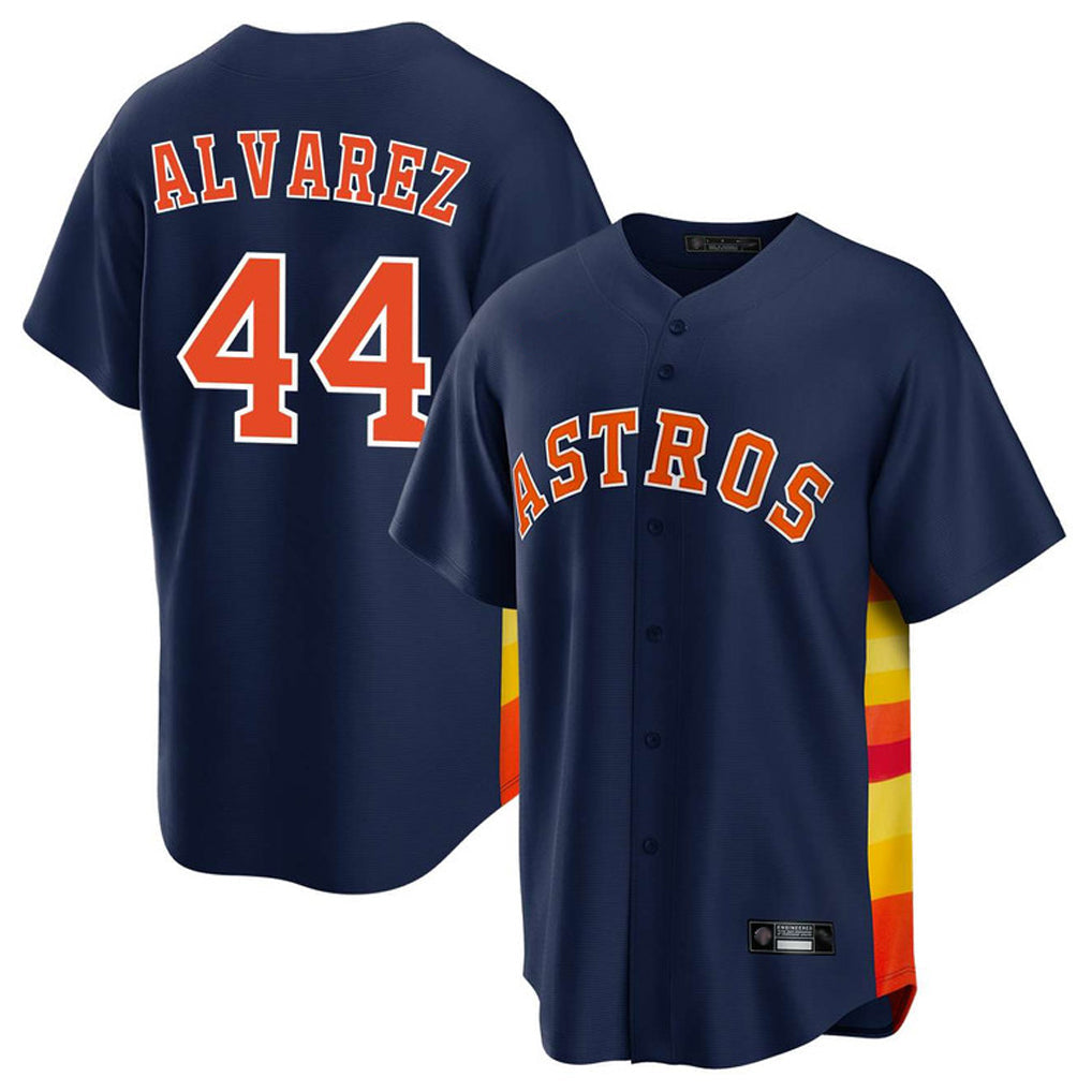 Lashops H.Astros #44 Yordan Alvarez Player Navy Home Game Stitched Jerseys