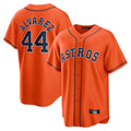 Lashops H.Astros #44 Yordan Alvarez Player Orange Home Game Stitched Jerseys
