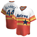 Lashops H.Astros #44 Yordan Alvarez Player Rainbow Cooperstown Collection T-shirt Stitched Jerseys