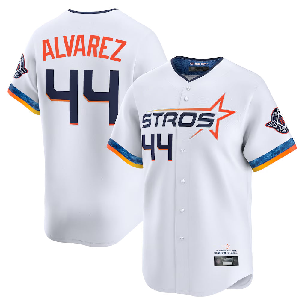 Lashops H.Astros #44 Yordan Alvarez Player White City Connect Limited Home Stitched Jerseys