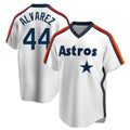 Lashops H.Astros #44 Yordan Alvarez Player White Cooperstown Collection T-shirt Stitched Jerseys