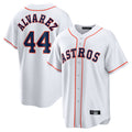 Lashops H.Astros #44 Yordan Alvarez Player White Home Game Stitched Jerseys
