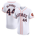 Lashops H.Astros #44 Yordan Alvarez Player White Limited Elite Home Stitched Jerseys