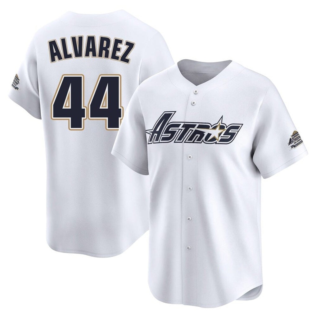 Lashops H.Astros #44 Yordan Alvarez Player White Throwback Cooperstown Collection Limited Stitched Jerseys