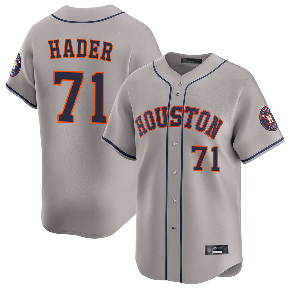 Lashops H.Astros #71 Josh Hader Player Gray Home Limited Stitched Jerseys