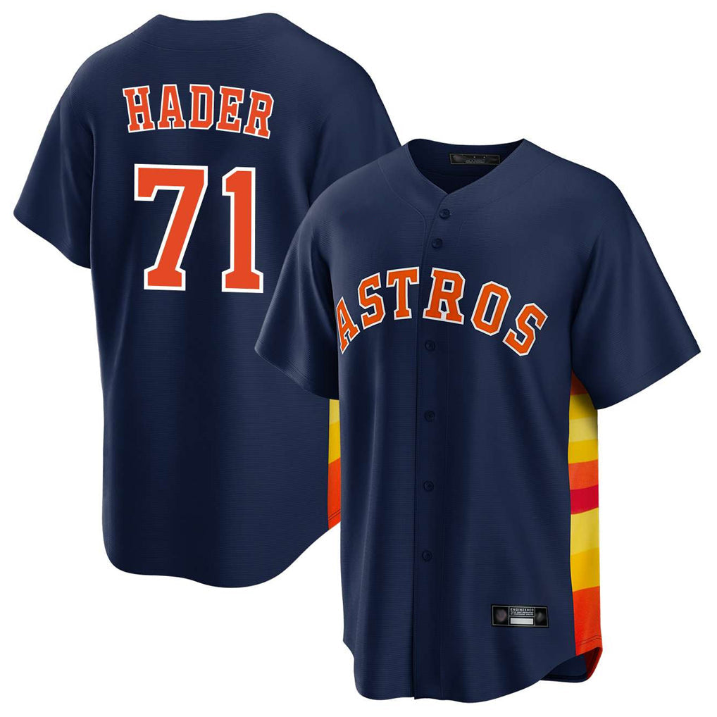 Lashops H.Astros #71 Josh Hader Player Navy Home Game Stitched Jerseys