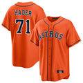 Lashops H.Astros #71 Josh Hader Player Orange Home Game Stitched Jerseys