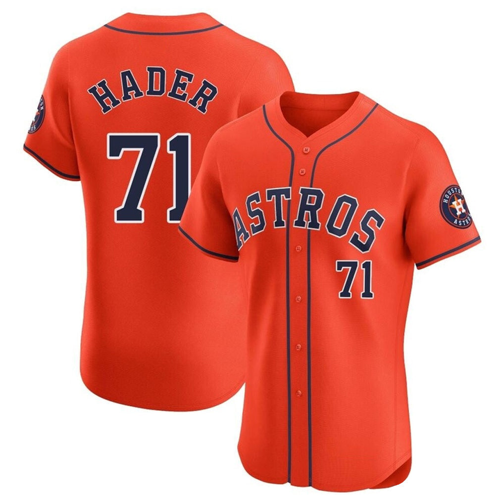 Lashops H.Astros #71 Josh Hader Player Orange Home Limited Elite Stitched Jerseys