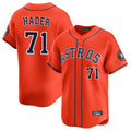 Lashops H.Astros #71 Josh Hader Player Orange Home Limited Stitched Jerseys
