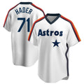Lashops H.Astros #71 Josh Hader Player White Cooperstown Collection T-shirt Stitched Jerseys