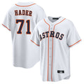 Lashops H.Astros #71 Josh Hader Player White Home Game Stitched Jerseys